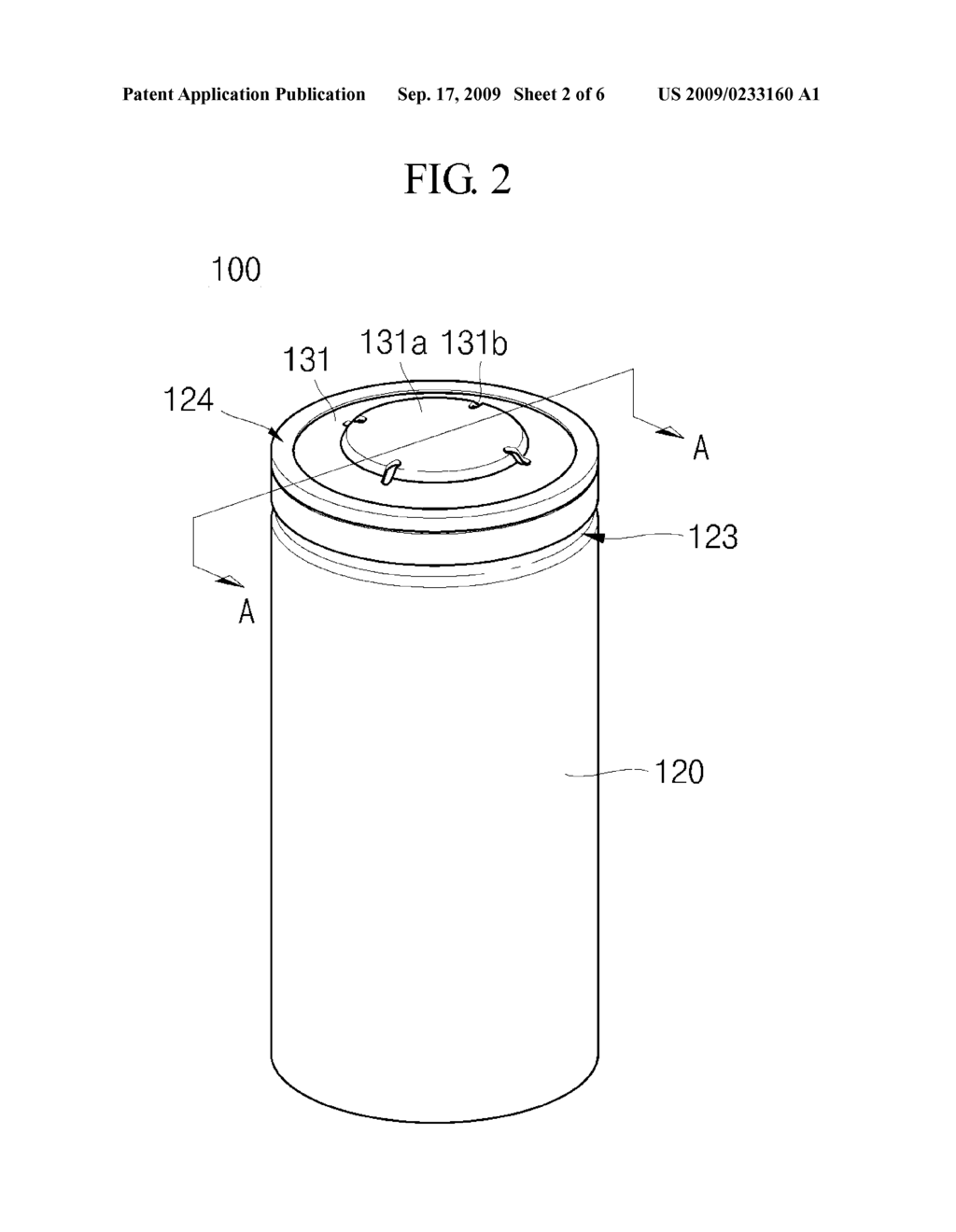 CYLINDRICAL SECONDARY BATTERY - diagram, schematic, and image 03