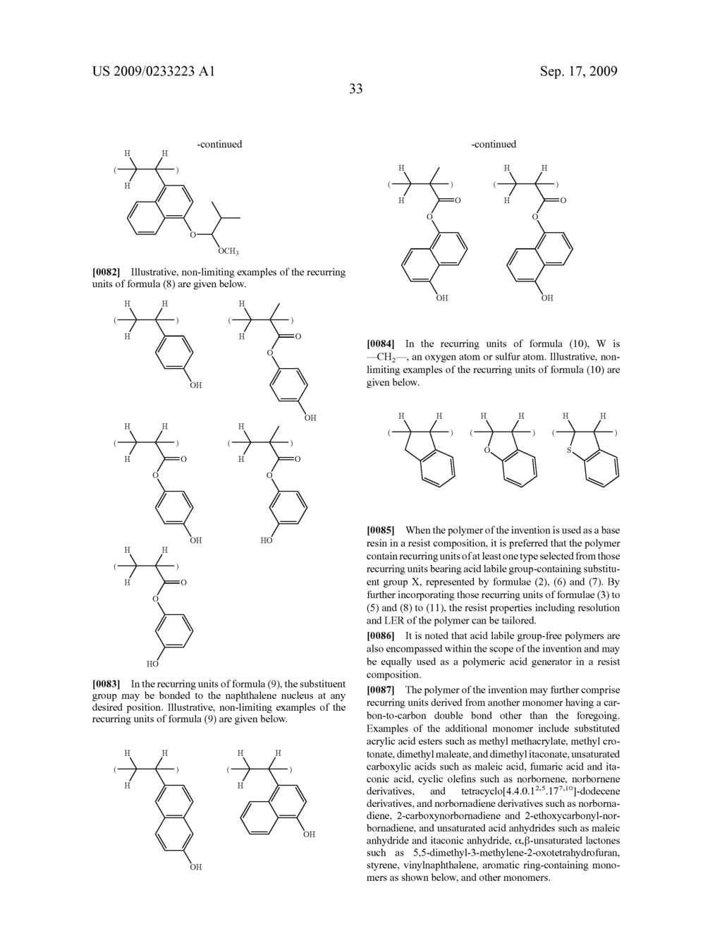 SULFONIUM SALT-CONTAINING POLYMER, RESIST COMPOSITION, AND PATTERNING PROCESS - diagram, schematic, and image 34