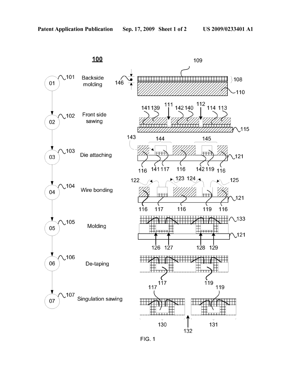 THIN QUAD FLAT PACKAGE WITH NO LEADS (QFN) FABRICATION METHODS - diagram, schematic, and image 02