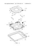 Electrical connector with floating cover diagram and image