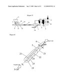 Blasting device for steel pipe inner surface, blasting method for steel pipe inner surface, and method for producing steel pipe with excellent inner surface texture diagram and image