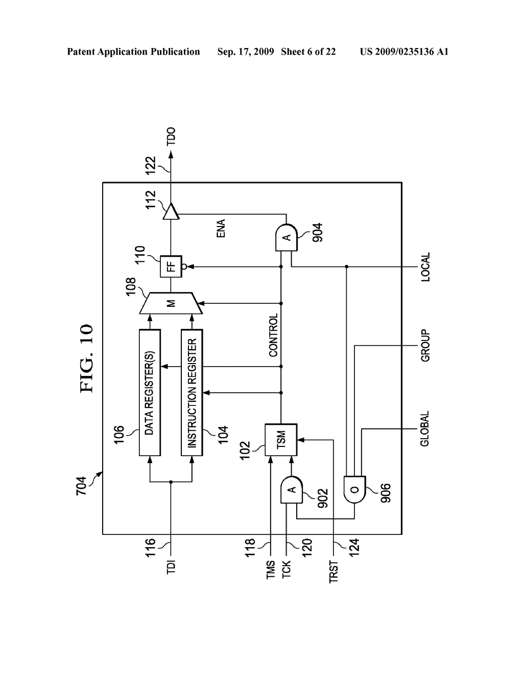 ADDRESSABLE TEST ACCESS PORT METHOD AND APPARATUS - diagram, schematic, and image 07