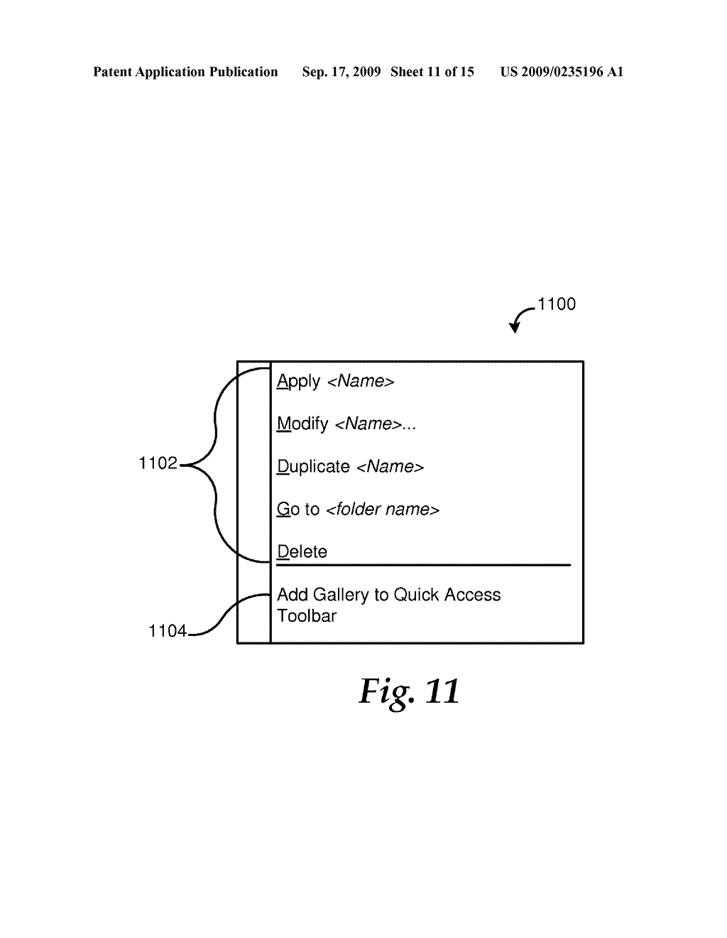 CUSTOMIZABLE CONTROLS PROVIDED BY A MESSAGING APPLICATION FOR PERFORMING SELECTED ACTIONS - diagram, schematic, and image 12