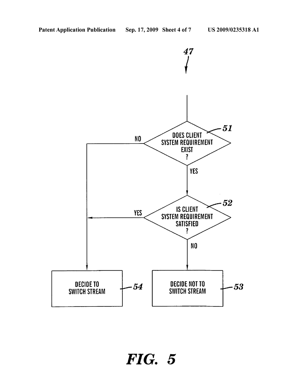 METHOD AND SYSTEM FOR SWITCHING MEDIA STREAMS IN A CLIENT SYSTEM AS DIRECTED BY A CONTROL SYSTEM - diagram, schematic, and image 05