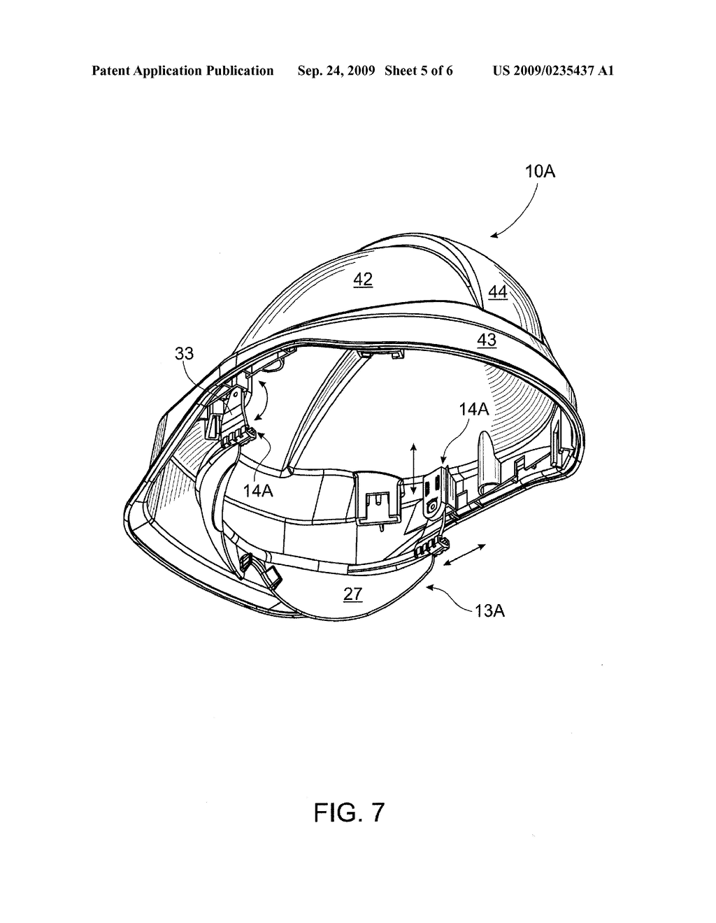 HARD HAT WITH ATTACHED SAFETY GLASSES - diagram, schematic, and image 06