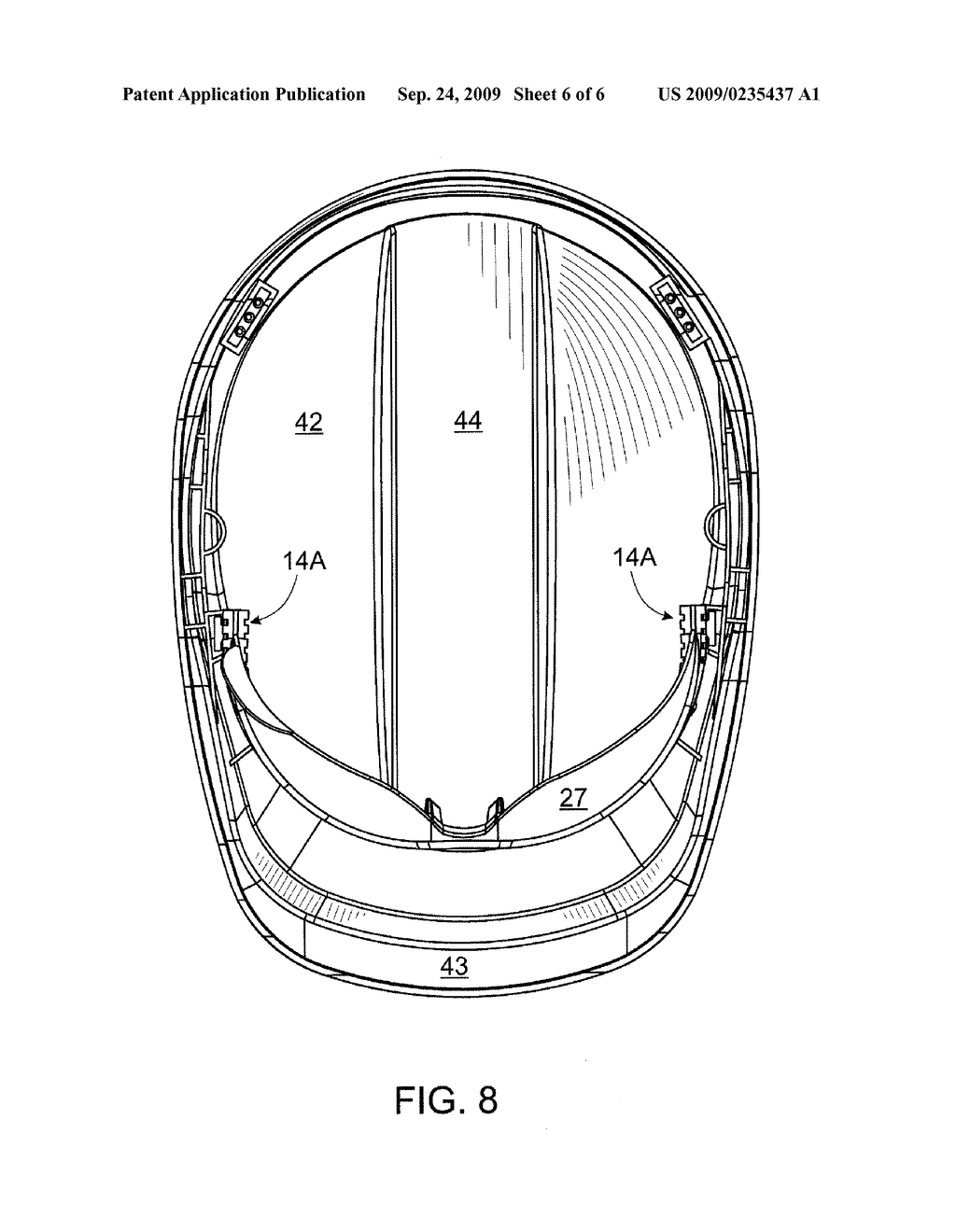 HARD HAT WITH ATTACHED SAFETY GLASSES - diagram, schematic, and image 07