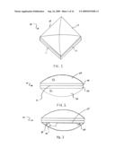 Pillow Having a concealed food surface with integral beverage holder diagram and image