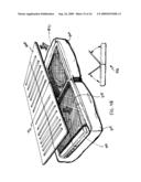 Pillow Having a concealed food surface with integral beverage holder diagram and image