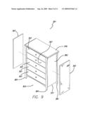 Panels, overlays, and inserts for furniture assemblies, and related methods diagram and image