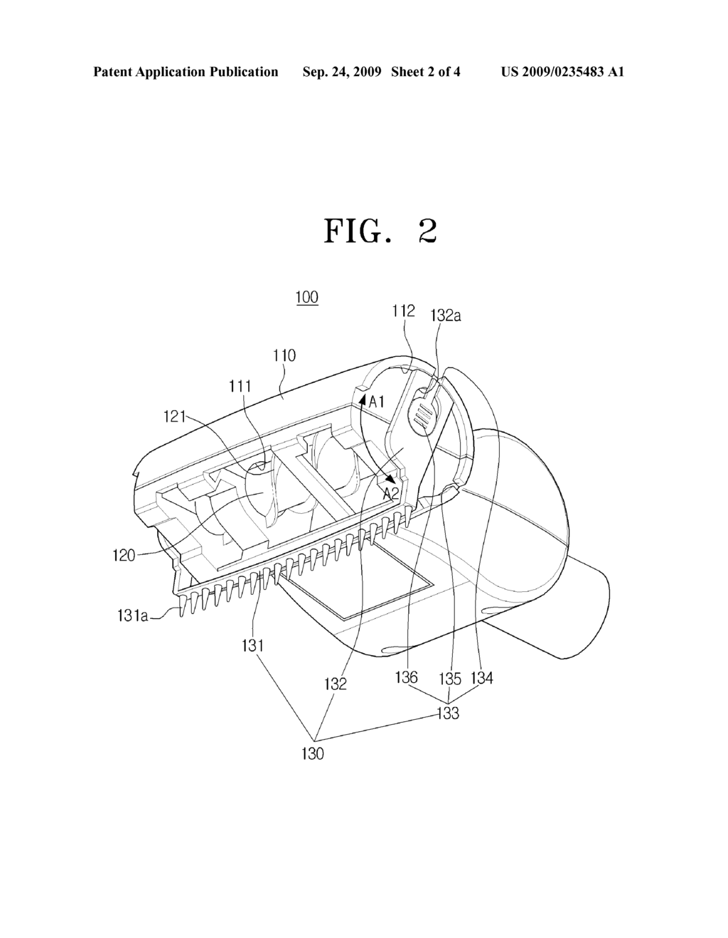 BRUSH ASSEMBLY AND VACUUM CLEANER HAVING THE SAME - diagram, schematic, and image 03