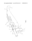 COMPRESSION TOOL MOUNTED COAXIAL CABLE RETAINING APPARATUS AND METHOD diagram and image