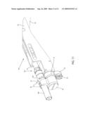 COMPRESSION TOOL MOUNTED COAXIAL CABLE RETAINING APPARATUS AND METHOD diagram and image