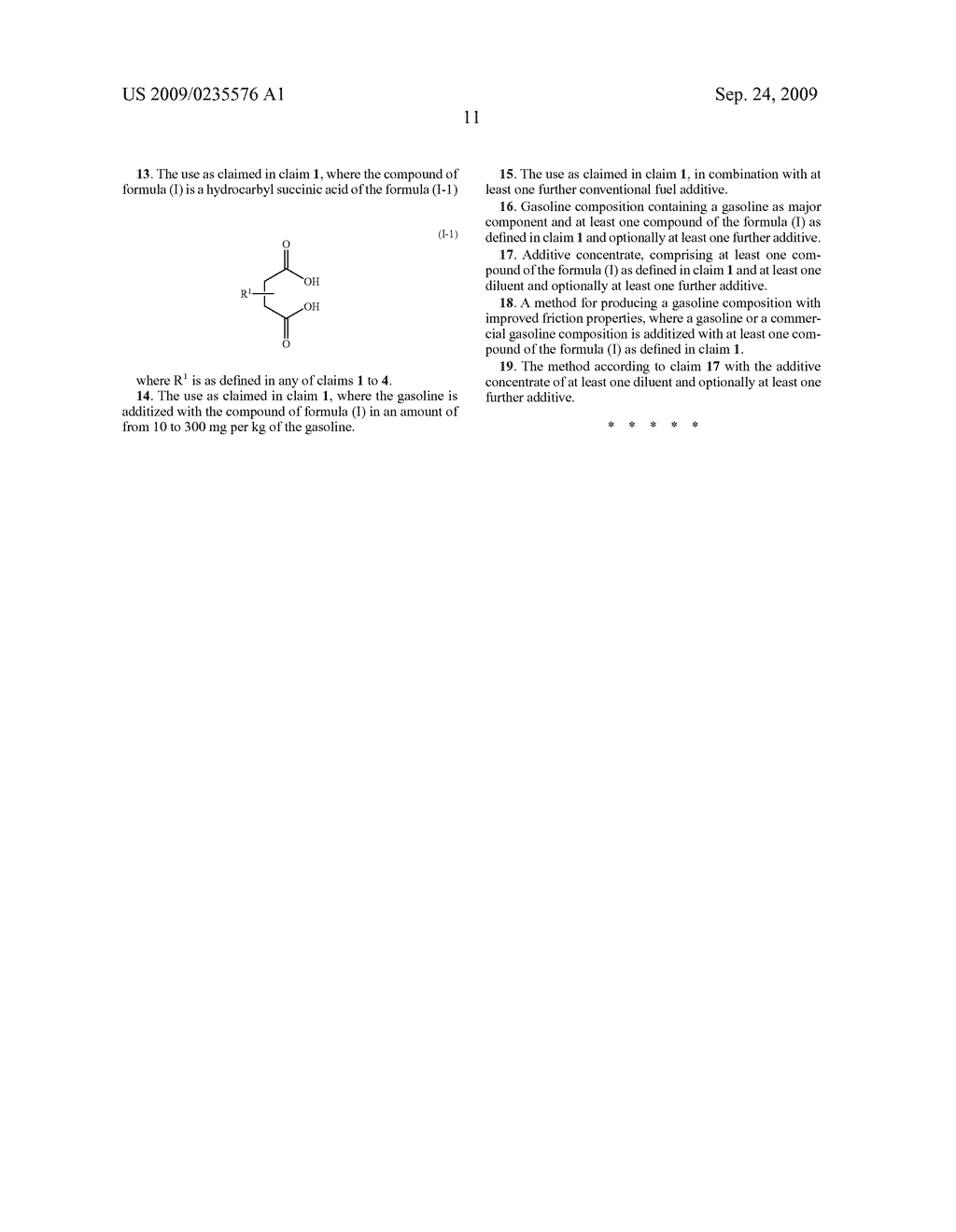 HYDROCARBYL SUCCINIC ACID AND HYDROCARBYLSUCCINIC ACID DERIVATIVES AS FRICTION MODIFIERS - diagram, schematic, and image 12