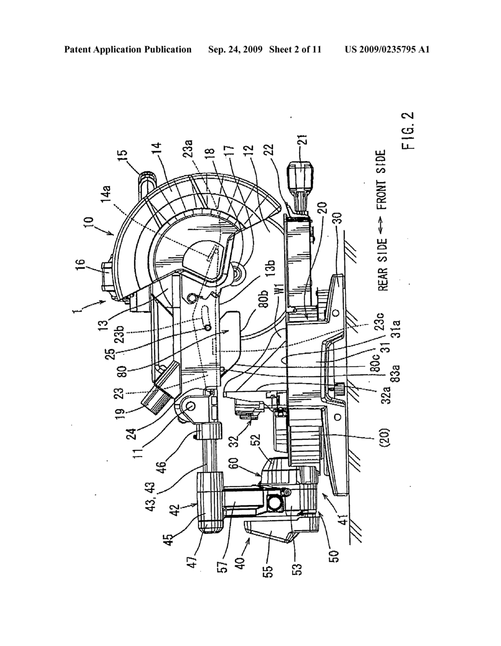 Table cutting machine - diagram, schematic, and image 03