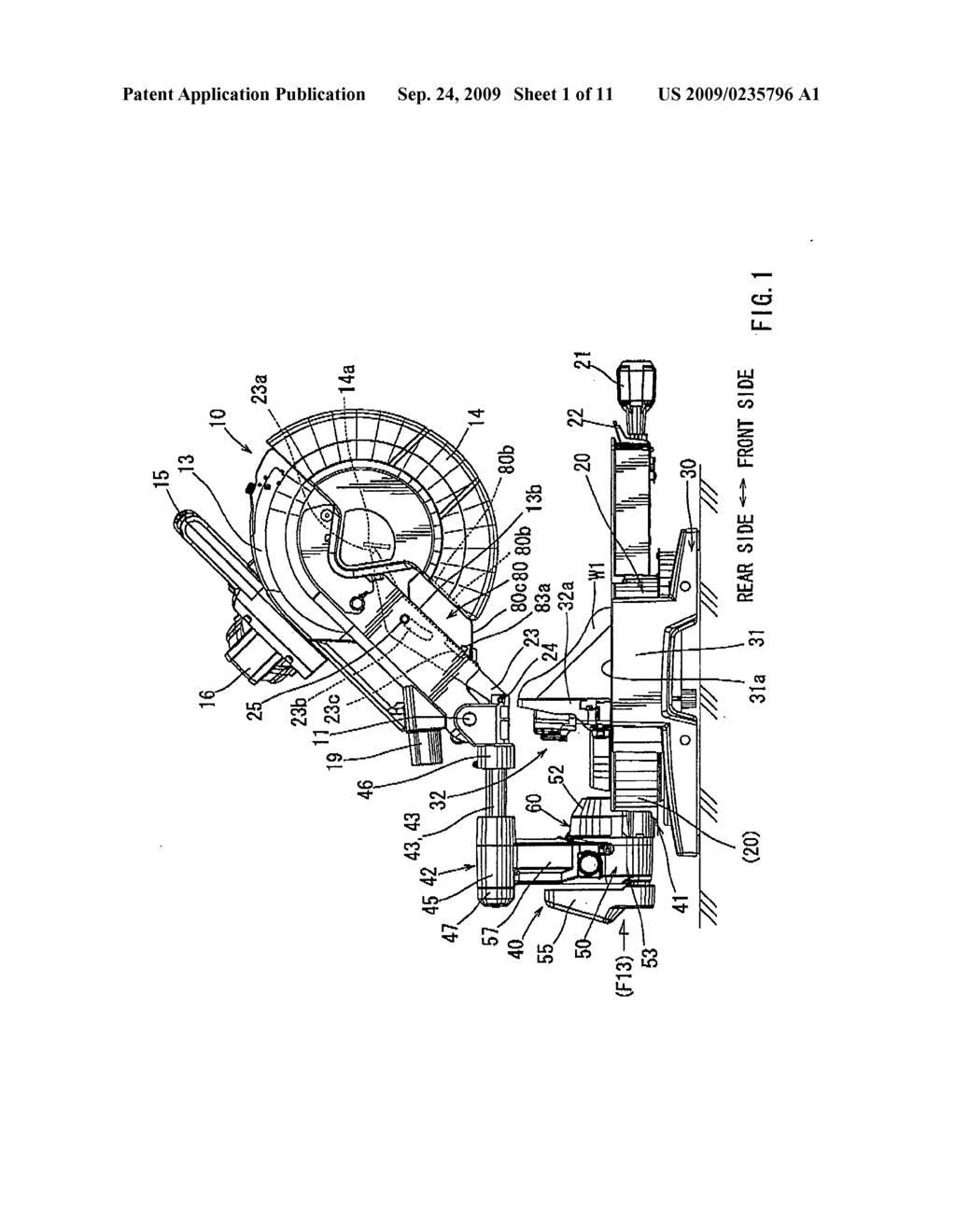 Table cutting machine - diagram, schematic, and image 02