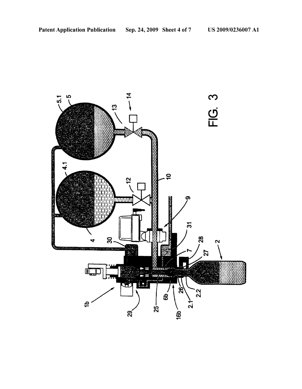 METHOD AND APPARATUS FOR FILLING BEVERAGE BOTTLES, IN A BEVERAGE BOTTLING PLANT, WITH A BEVERAGE MATERIAL COMPRISING A CARBONATED WATER COMPONENT AND A LIQUID FLAVORING COMPONENT, AND METHOD AND APPARATUS FOR FILLING CONTAINERS, IN A CONTAINER FILLING PLANT, WITH A MATERIAL COMPRISING A FIRST INGREDIENT AND A SECOND INGREDIENT - diagram, schematic, and image 05