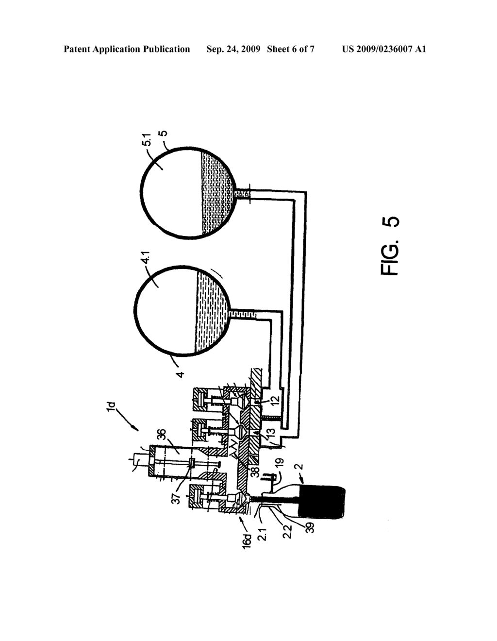 METHOD AND APPARATUS FOR FILLING BEVERAGE BOTTLES, IN A BEVERAGE BOTTLING PLANT, WITH A BEVERAGE MATERIAL COMPRISING A CARBONATED WATER COMPONENT AND A LIQUID FLAVORING COMPONENT, AND METHOD AND APPARATUS FOR FILLING CONTAINERS, IN A CONTAINER FILLING PLANT, WITH A MATERIAL COMPRISING A FIRST INGREDIENT AND A SECOND INGREDIENT - diagram, schematic, and image 07