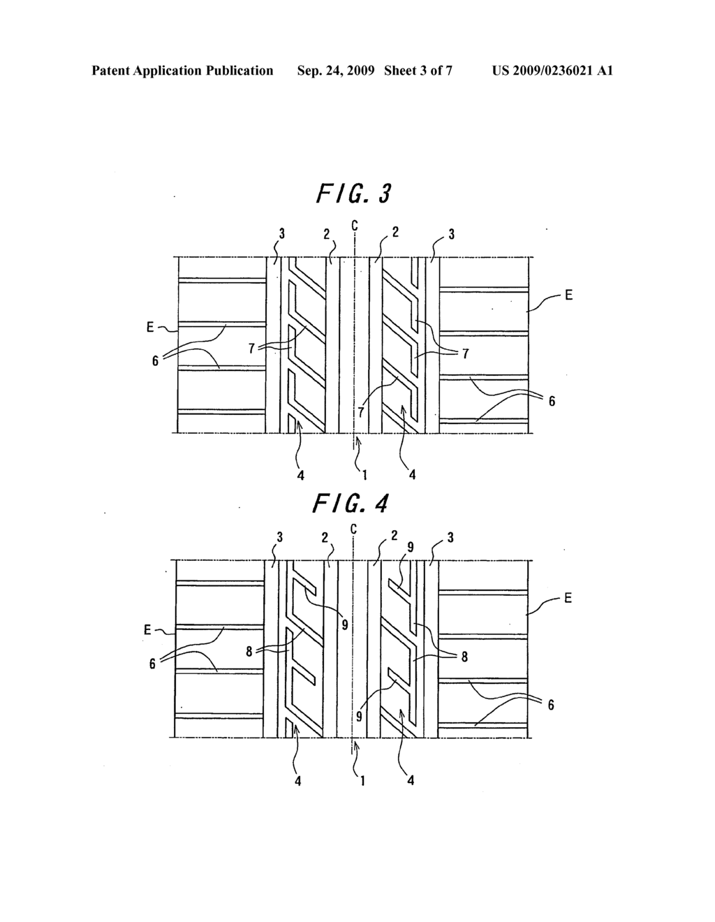 PNEUMATIC TIRE AND METHOD OF DESIGNING TREAD PATTERN OF THE TIRE - diagram, schematic, and image 04