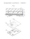 FILM FOR TRANSFERRING AT LEAST ONE MARK ON AT LEAST ONE SUBSTRATE TO BE MADE SECURE, METHOD FOR MAKING AND FOR TRANSFERRING SUCH A TRANSFER FILM diagram and image