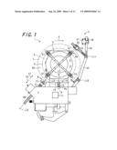 Mounting press device of tire mounting/dismounting apparatus diagram and image