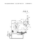 Mounting press device of tire mounting/dismounting apparatus diagram and image