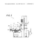 Mounting press device of tire mounting/dismounting apparatus diagram and image