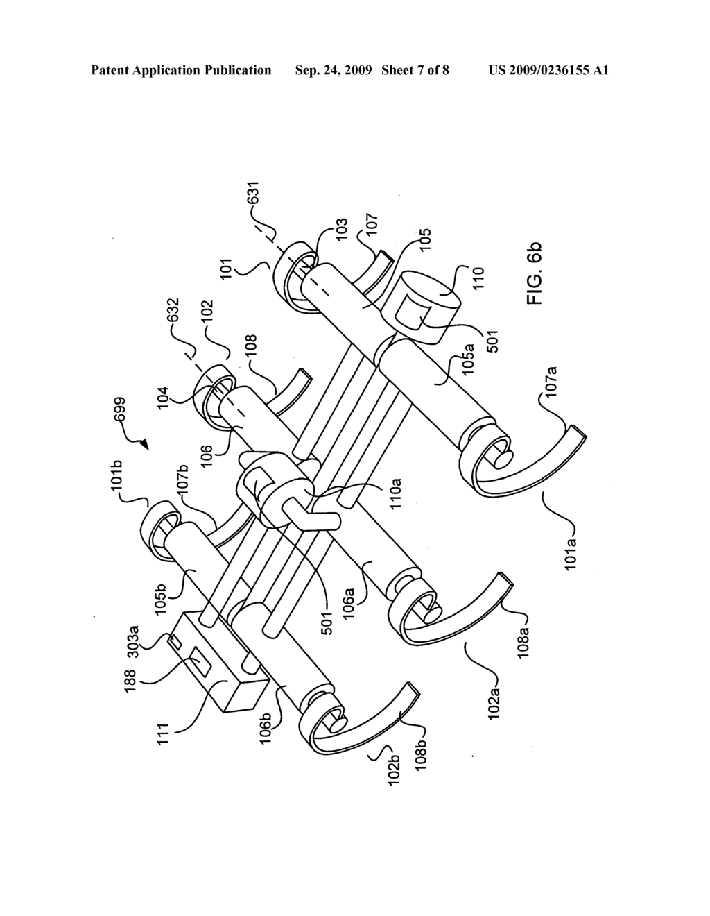 Efficient Actuation and Selective Engaging and Locking Clutch Mechanisms for Reconfiguration and Multiple-behavior Locomotion of an at least Two-Appendage Robot - diagram, schematic, and image 08