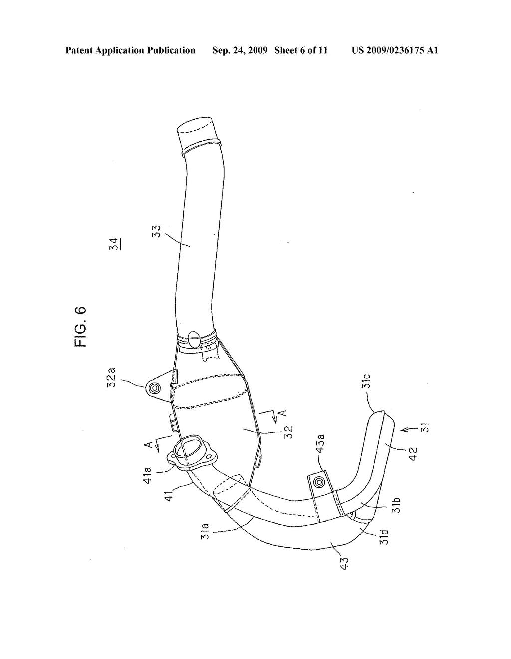 EXHAUST STRUCTURE OF MOTORCYCLE - diagram, schematic, and image 07