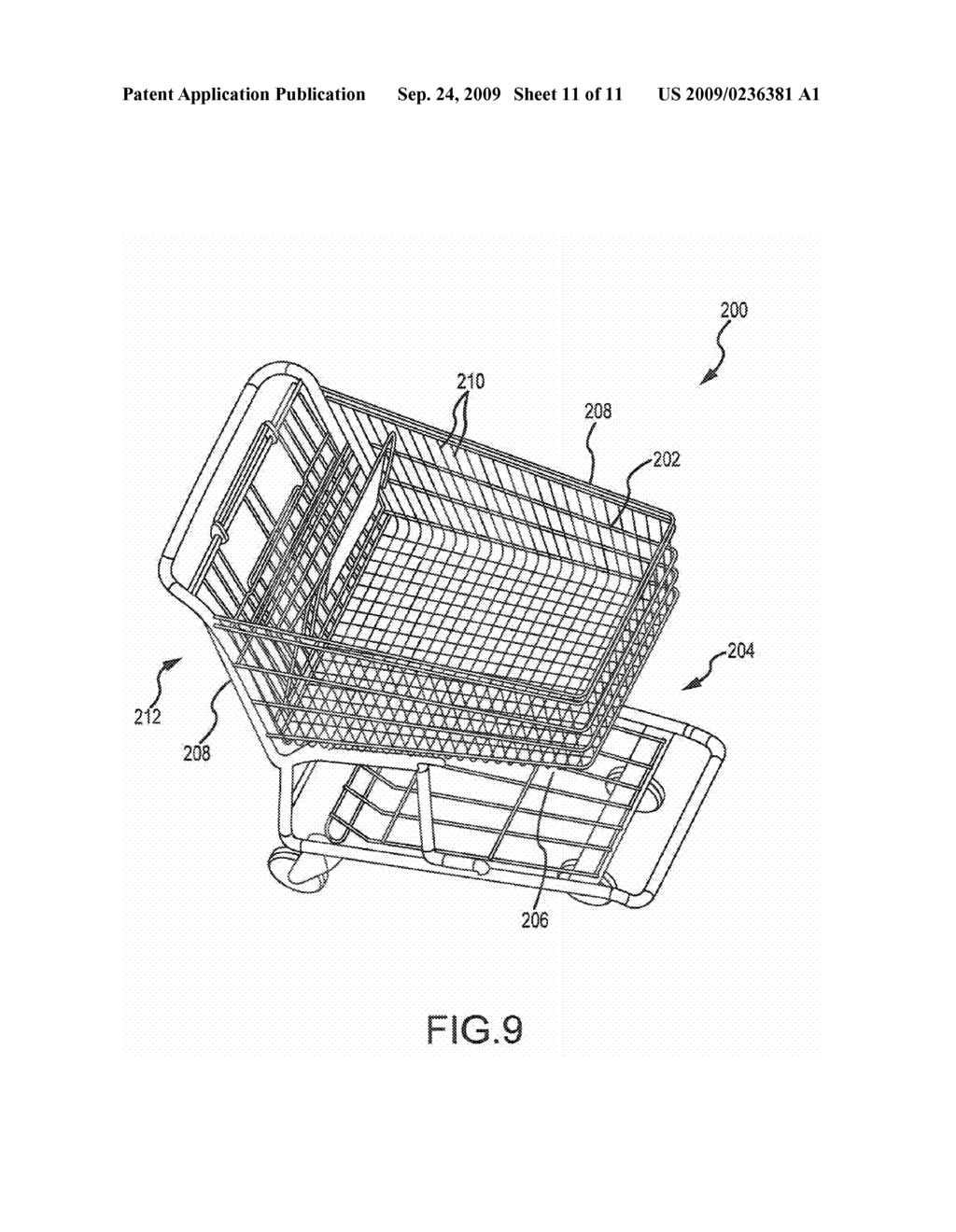 CUP HOLDER FOR SHOPPING CARTS THAT RETRACTS INTO THE BASKET OF THE SHOPPING CART - diagram, schematic, and image 12
