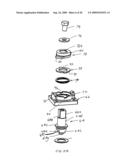 VALVE WITH ACTUATION SUB-ASSEMBLY diagram and image