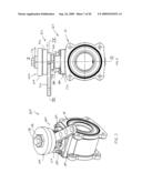 VALVE WITH ACTUATION SUB-ASSEMBLY diagram and image