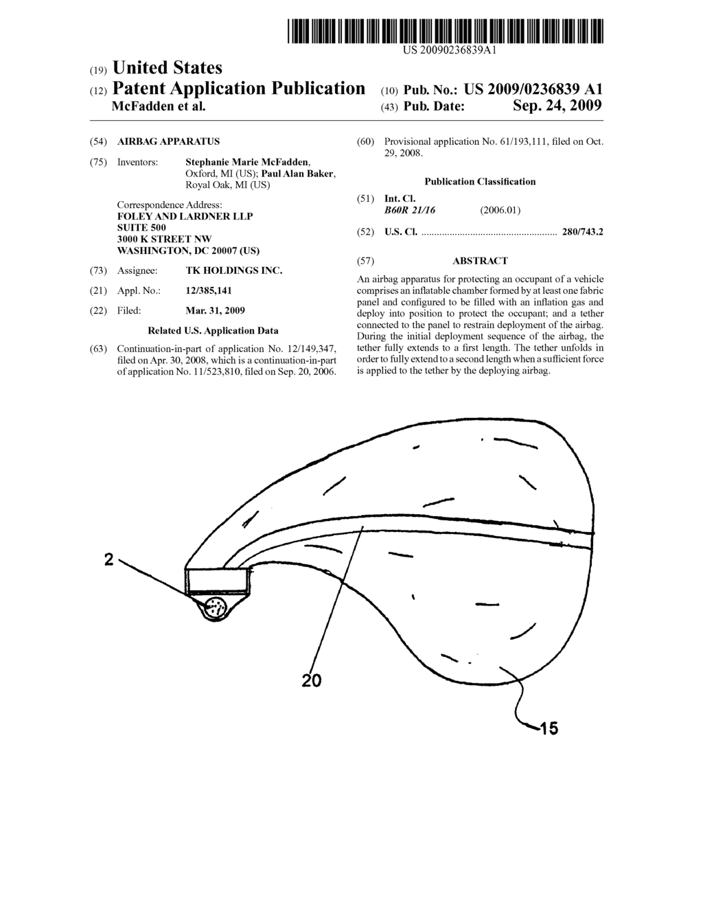 Airbag apparatus - diagram, schematic, and image 01