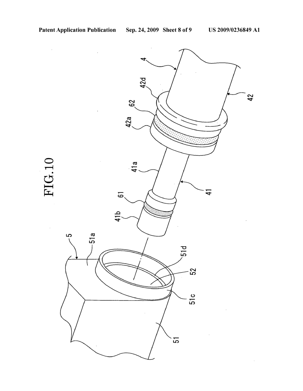 Double pipe connection structure and method for connecting double pipe - diagram, schematic, and image 09