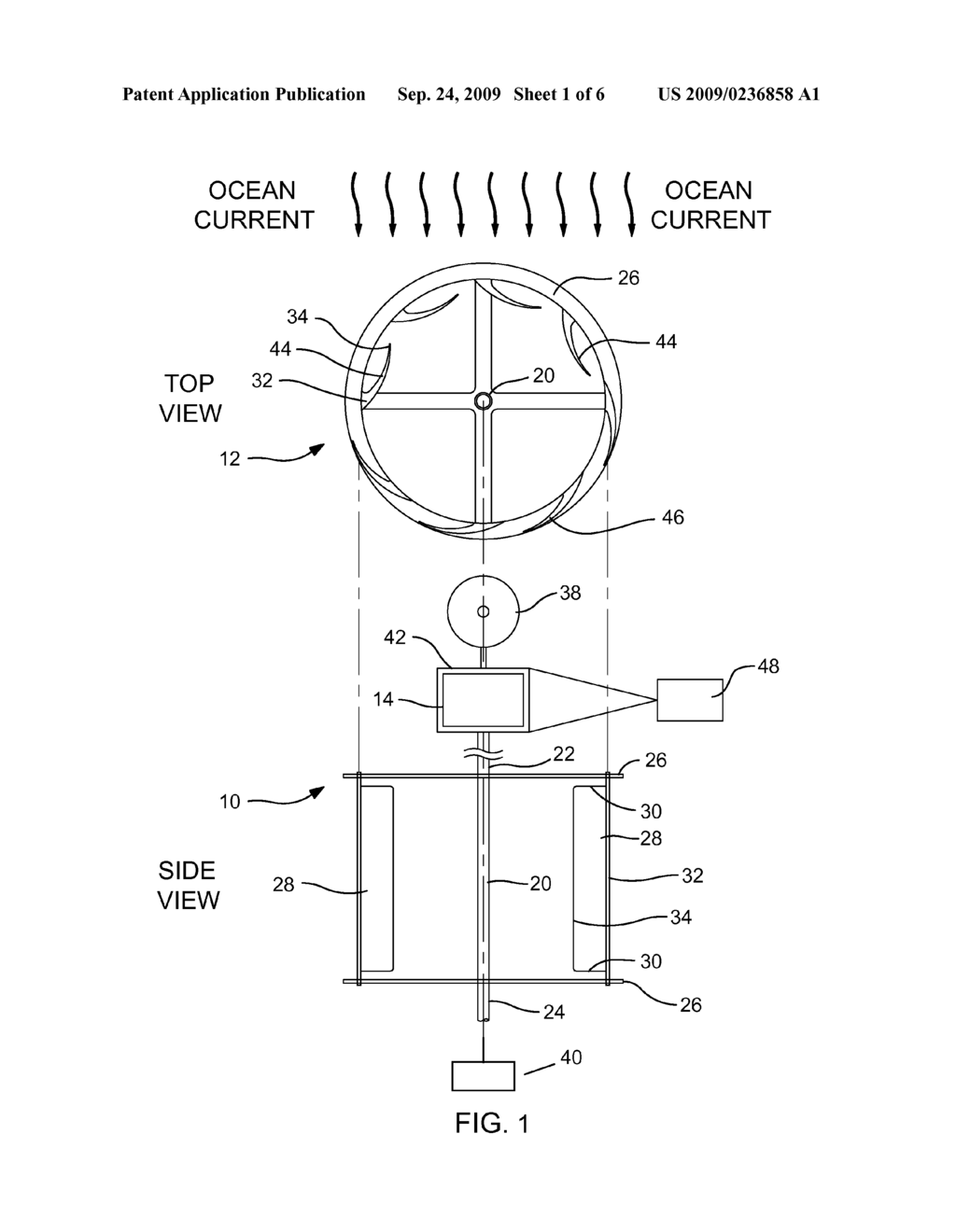 VERTICAL TURBINE FOR WATER OR WIND POWER GENERATION - diagram, schematic, and image 02