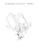 BATTERY COVER LATCH MECHANISM AND PORTABLE ELECTRONIC DEVICE USING SAME diagram and image