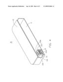 BATTERY COVER LATCH MECHANISM AND PORTABLE ELECTRONIC DEVICE USING SAME diagram and image