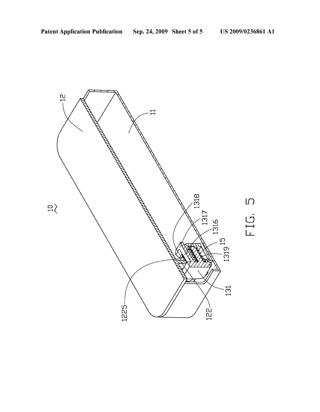 BATTERY COVER LATCH MECHANISM AND PORTABLE ELECTRONIC DEVICE USING SAME - diagram, schematic, and image 06