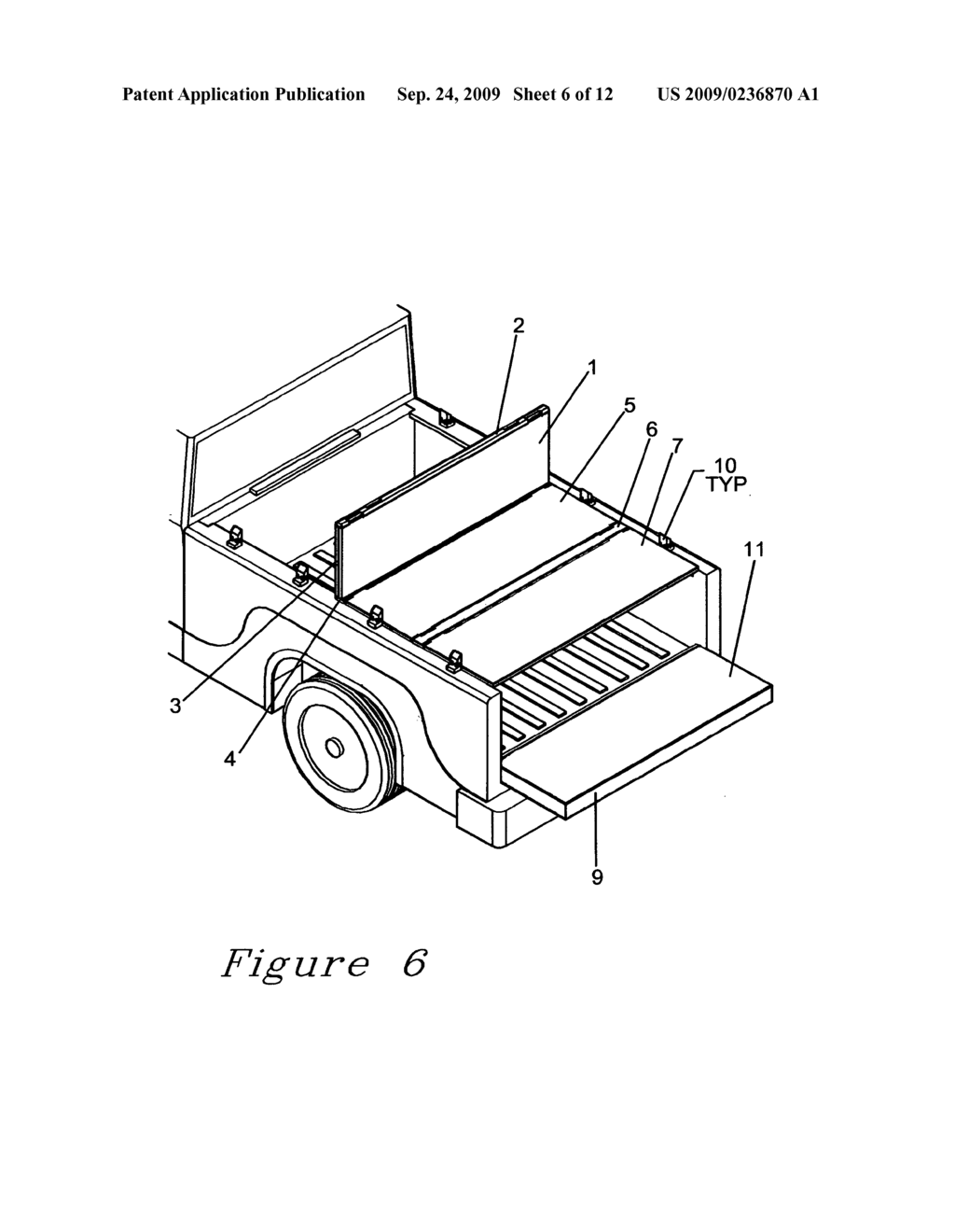 Tailgate storable tonneau cover - diagram, schematic, and image 07