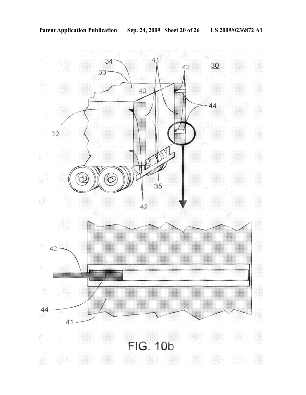 Outboard wake stabilization device and method for reducing the aerodynamic drag of ground vehicles - diagram, schematic, and image 21