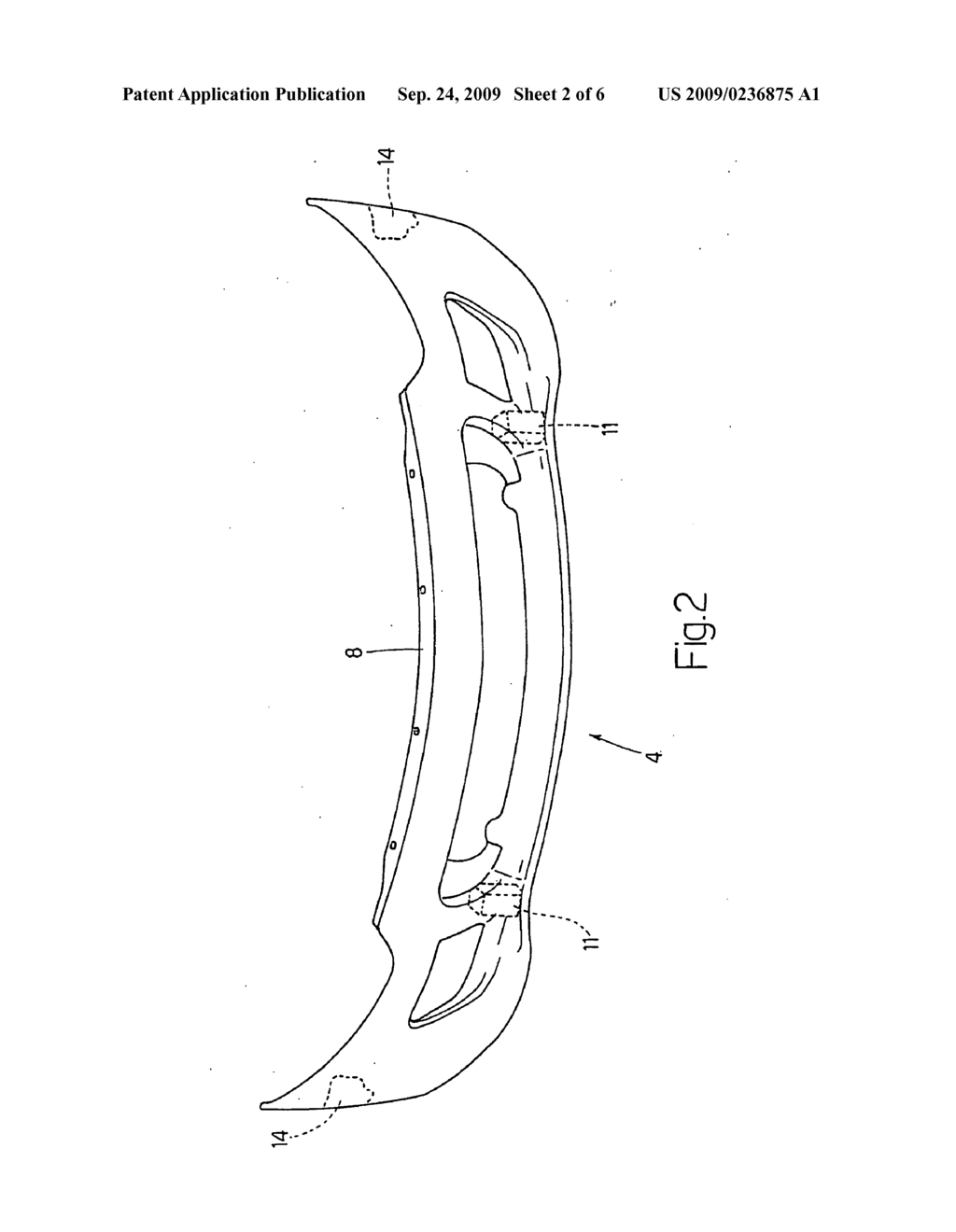 FRONT FENDER FOR AN AUTOMOBILE - diagram, schematic, and image 03