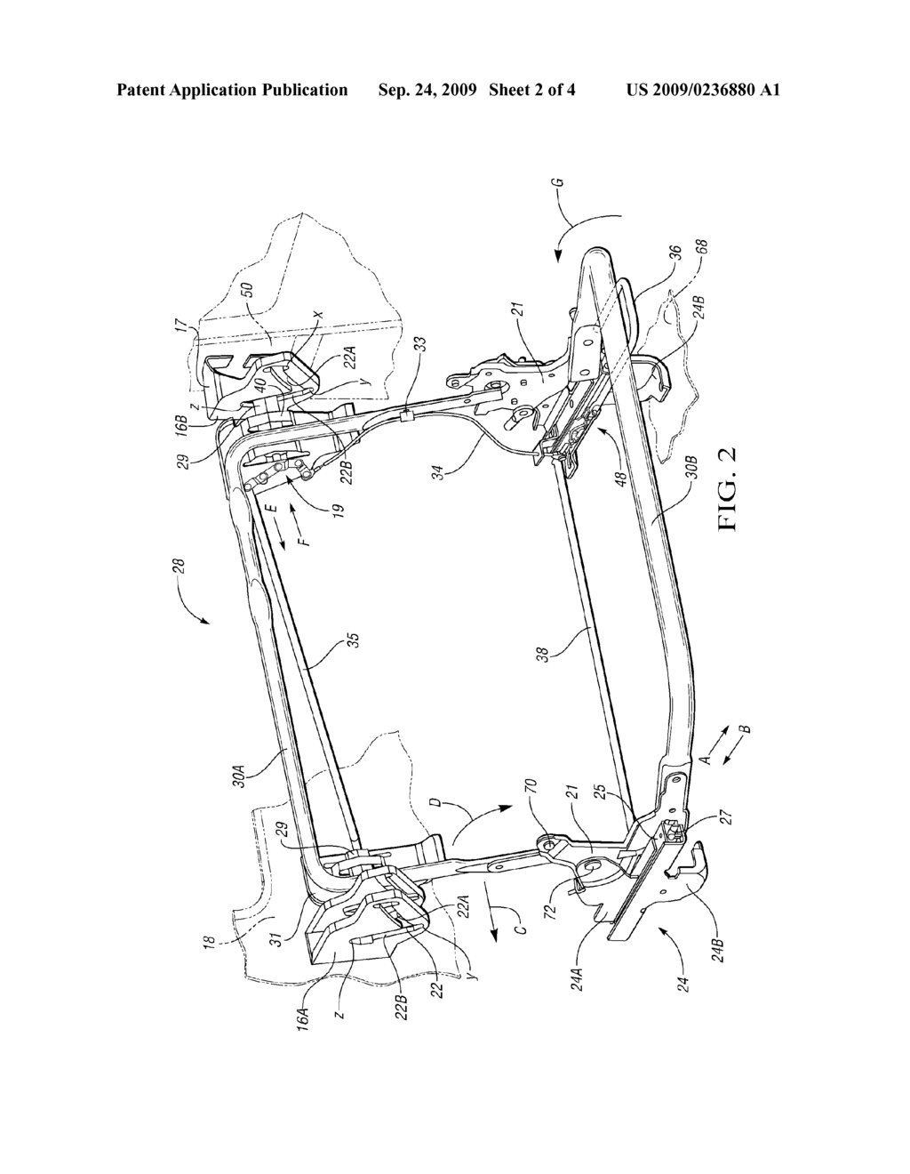 Adjustable Vehicle Seat - diagram, schematic, and image 03