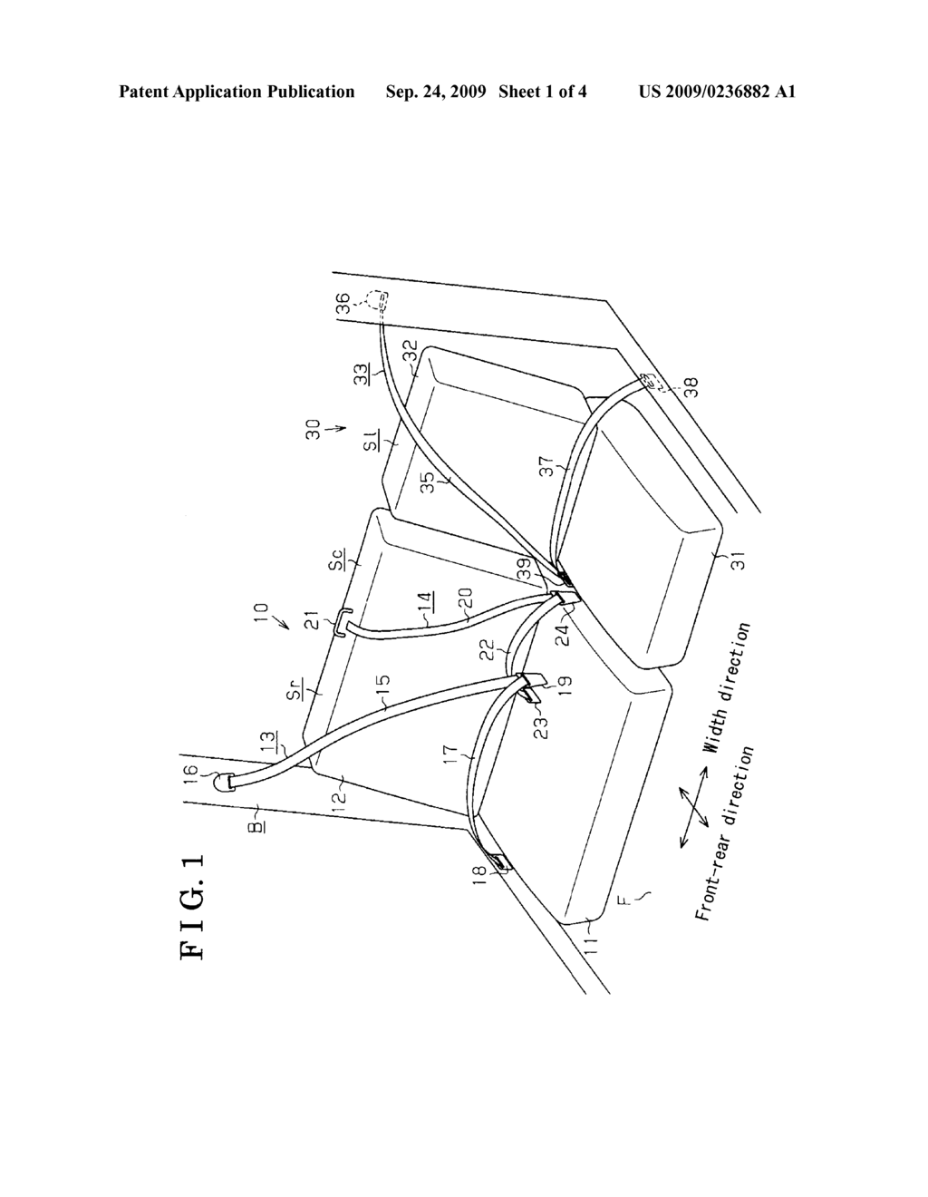 SEAT APPARATUS FOR VEHICLE - diagram, schematic, and image 02