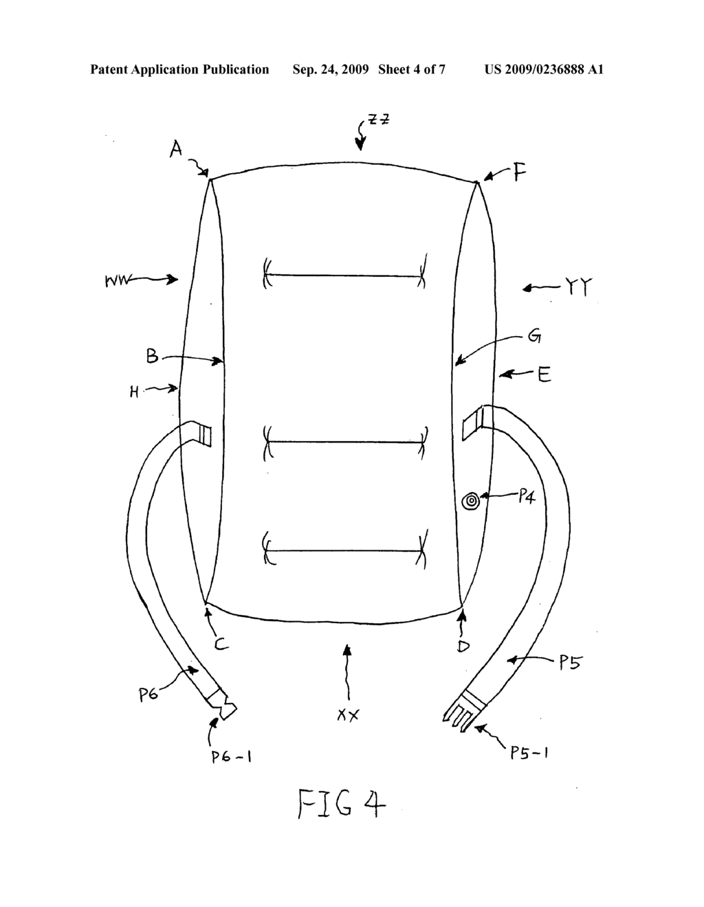 Portable,Inflatable and Self-Adjusting Cushion for Upper and Lower Back Support - diagram, schematic, and image 05