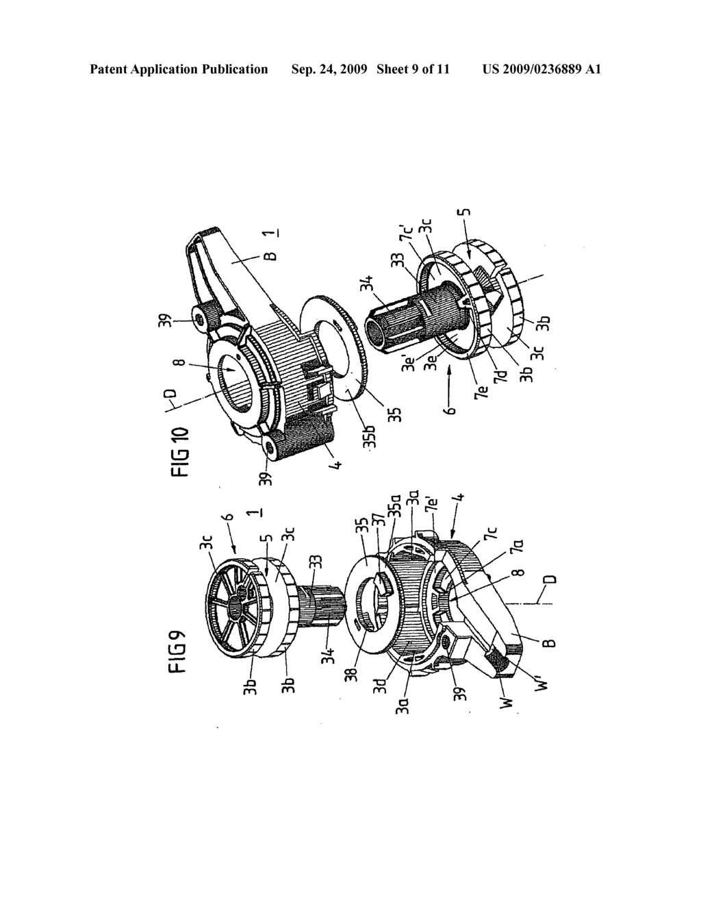 Support with a backrest adjuster device for a motor vehicle seat - diagram, schematic, and image 10