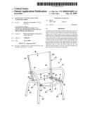 Furniture construction with tensioned fabric diagram and image