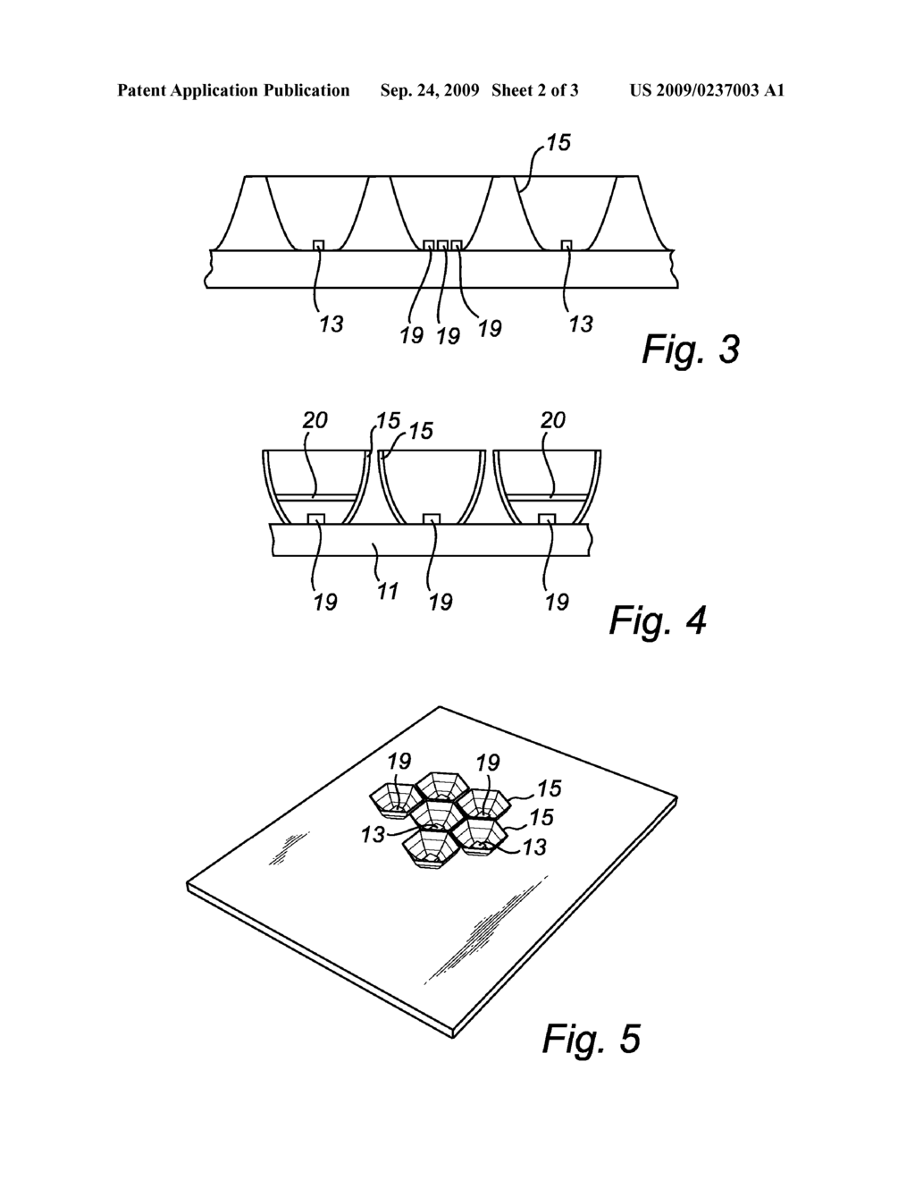 FEEDBACK CONTROLLED ILLUMINATION SYSTEM HAVING AN ARRAY OF LEDS, AND A DETECTOR AMONG THE LEDS - diagram, schematic, and image 03