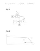 Battery operated device having power saving mode diagram and image