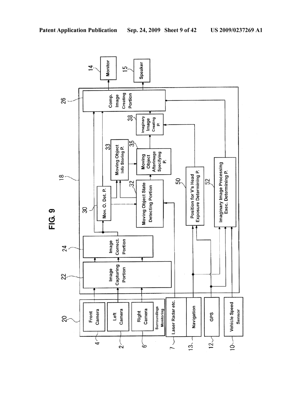 SURROUNDINGS MONITORING DEVICE FOR VEHICLE - diagram, schematic, and image 10