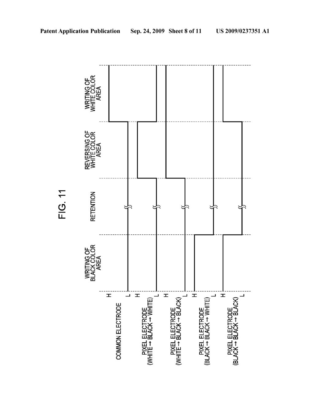 DRIVING METHOD FOR DRIVING ELECTROPHORETIC DISPLAY APPARATUS, ELECTROPHORETIC DISPLAY APPARATUS, AND ELECTRONIC DEVICE - diagram, schematic, and image 09