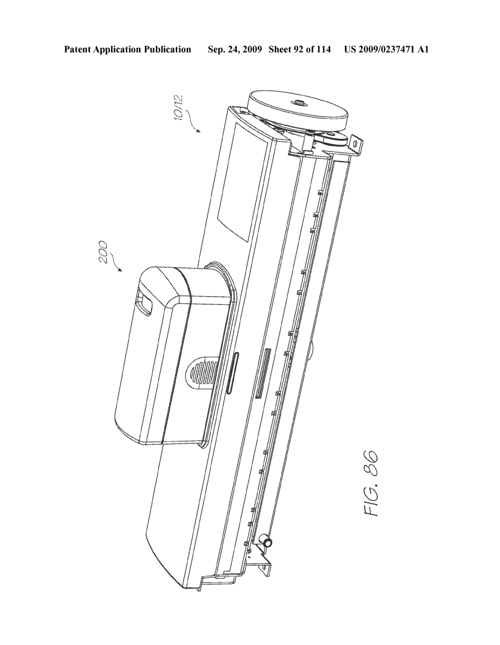 Printing Fluid Supply Device With Channeled Absorbent Material - diagram, schematic, and image 93